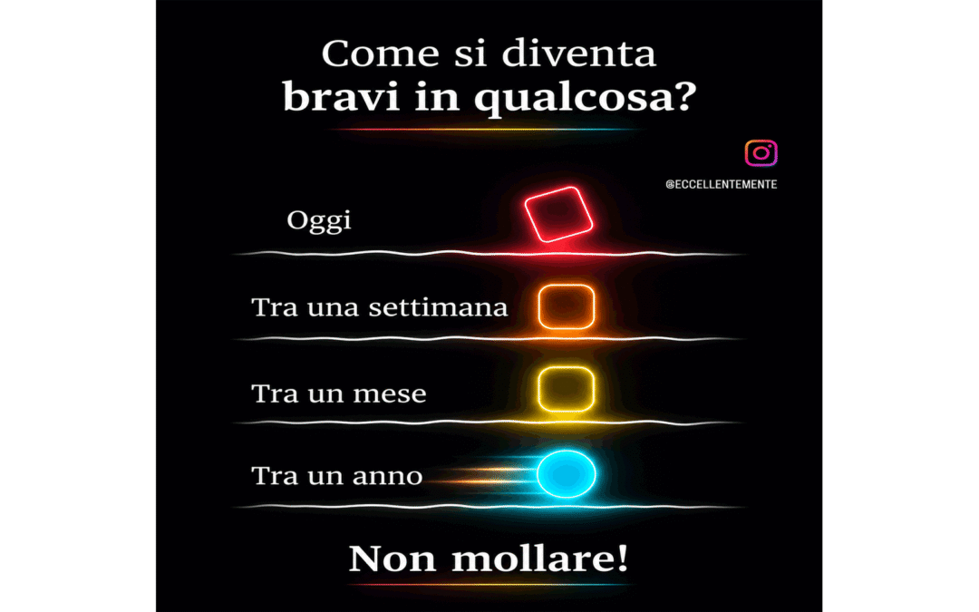 Come si diventa davvero bravi in qualcosa? Il segreto è non mollare