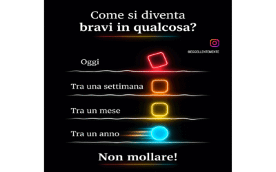 Come si diventa davvero bravi in qualcosa? Il segreto è non mollare